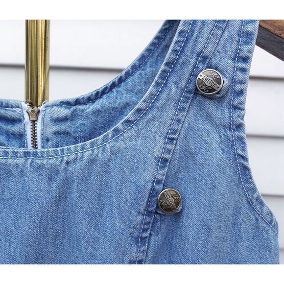 Vintage 90s Switch USA Sexy Denim Bodycon Midi Dress - Picture 6 of 8